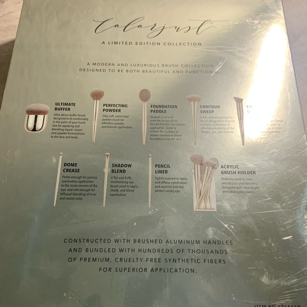 New in box Makeup brushes with holder